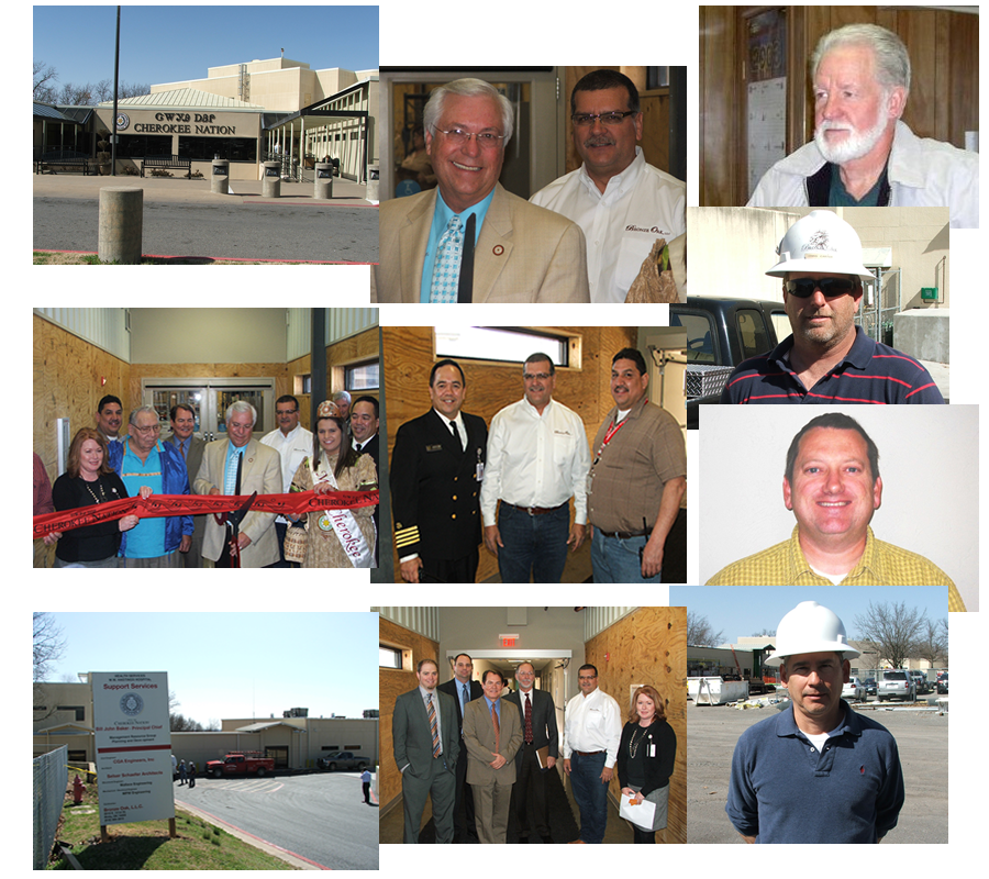 Bronze Oak team on site: ribbon cuttings, project walkthroughs, and completed Cherokee Nation facilities